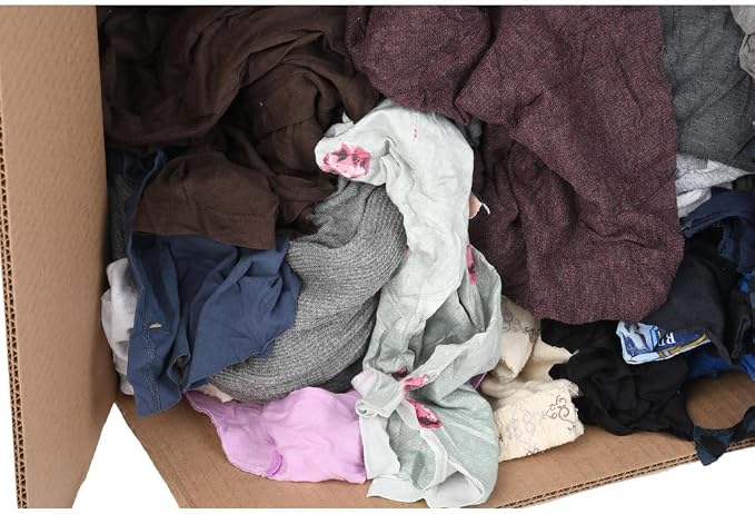 PRO SOURCE Low Lint Reclaimed Cotton Polo Shop Rags, Washable Reusable - Image 3
