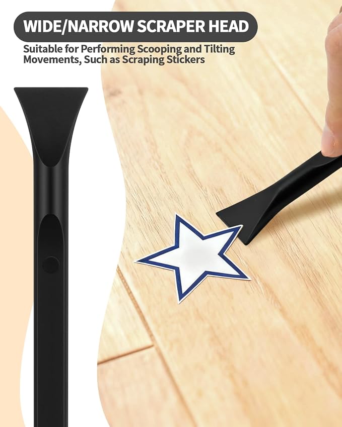 12 PCS Carbon Fiber Plastic Scrapers Tool, Non-Scratch Scraper Tool - Image 6