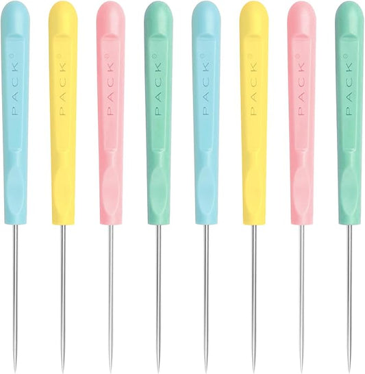 8Pcs 5.2 Inches Sugar Stir Needle, Cookie Scribe Needles Cake Decorating Needle by IAXSEE