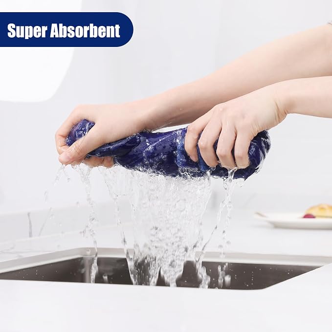 Homaxy Microfiber Kitchen Towels and Dishcloths Set, 20 Pack Soft and Absorbent - Image 3