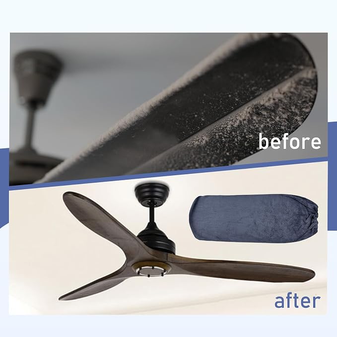 4 PCS Ceiling Fan Duster Kits, 100% Microfibre Fan Blade Cleaner - Image 4