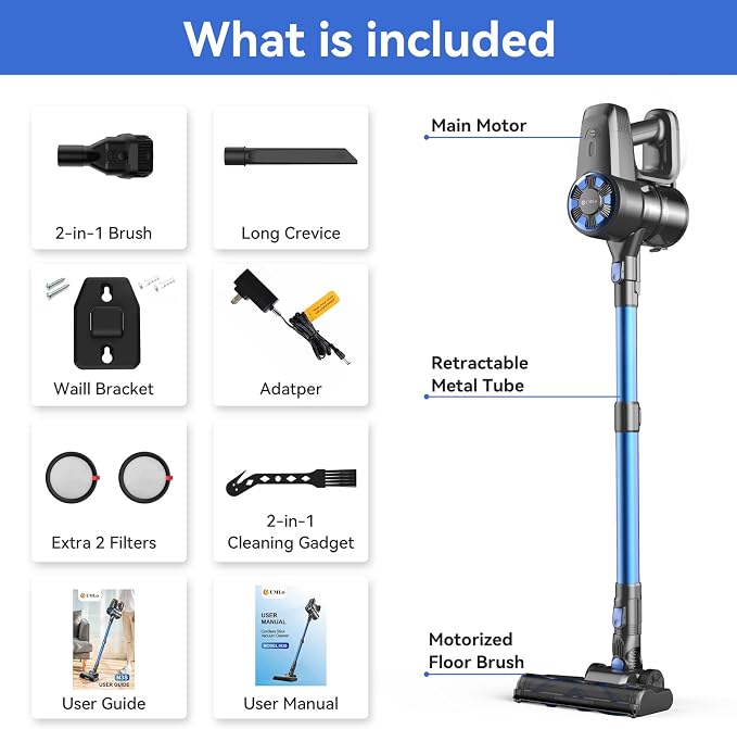 Cordless Vacuum Cleaner, 8-in-1 Lightweight Stick Vacuum - Image 9