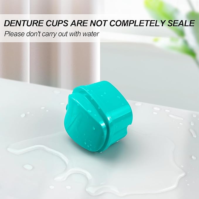 2 Pack Partial Denture Bath Case Retainer Cleaning Case Travel, Denture Storage - Image 6