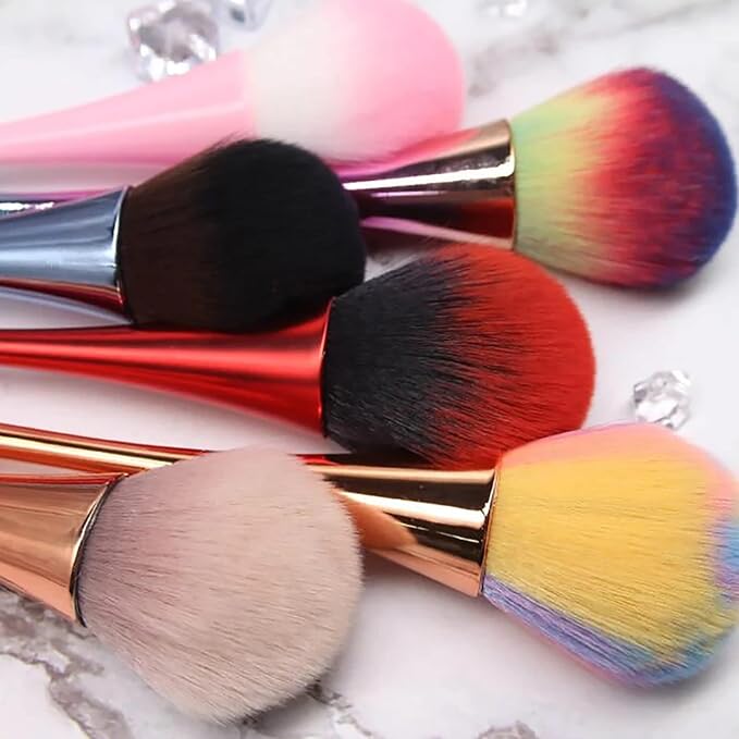 2Pcs Nail Dust Brush Acrylic Nail Brush Cleaner Nail Brushes - Image 3