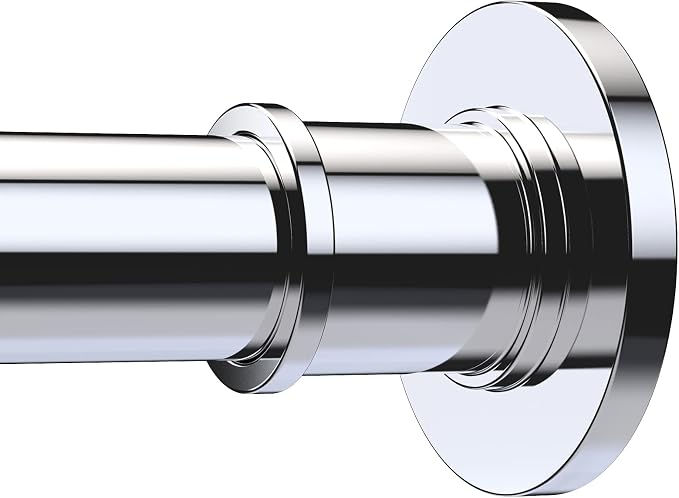 BRIOFOX Industrial Shower Curtain Rod by BRIOFOX