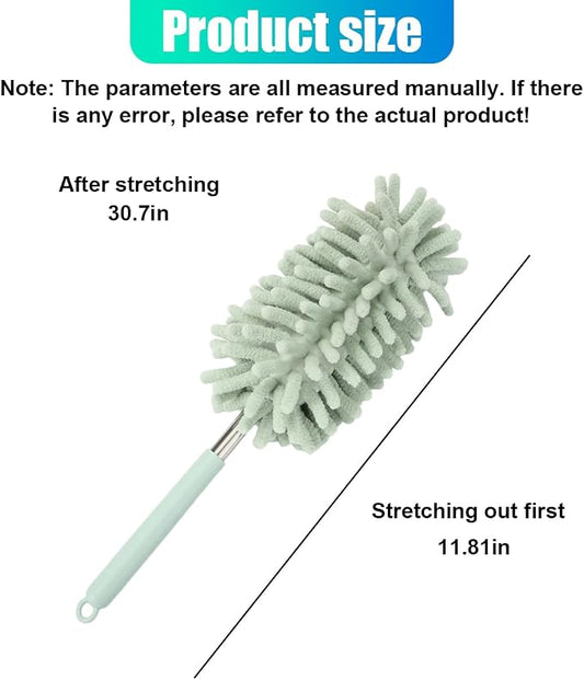 2PCS Car Interior Duster with Extension Pole – Washable Microfiber Dusters - Image 2