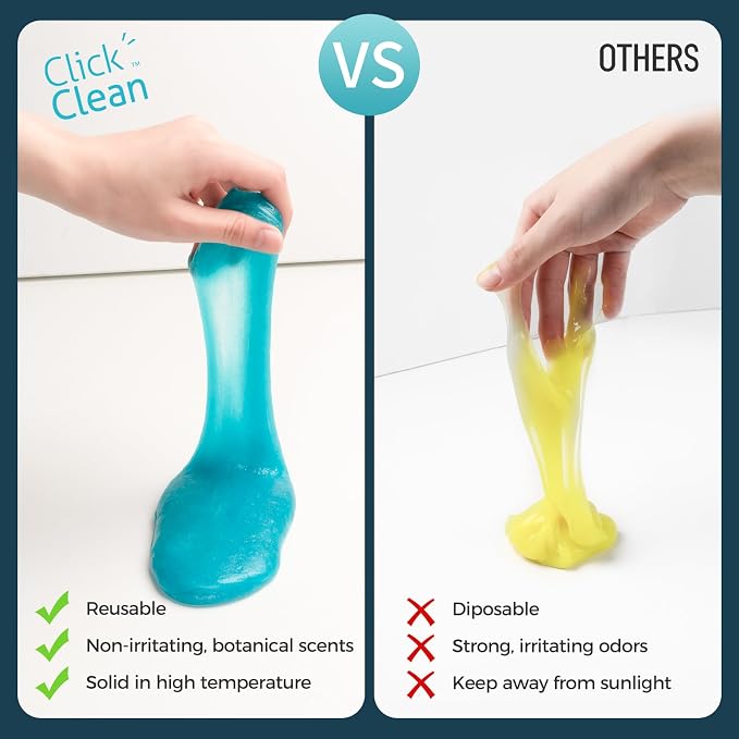 CLICK CLEAN 2Pcs Cleaning Gel for Car, 7oz Car Detailing Tools, Cleaning Putty - Image 5