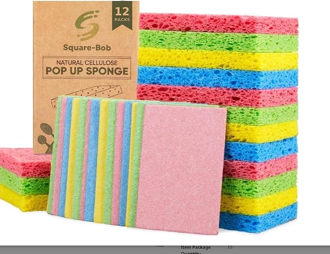 Compressed Non-Scratch Kitchen Sponges - Image 2