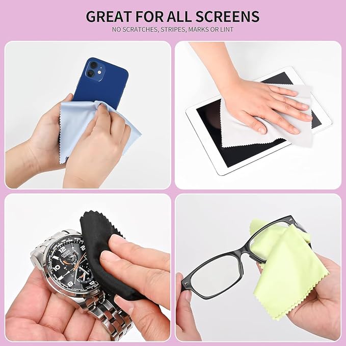 Glasses Cleaning Cloths, Premium Eyeglass Cleaner Cloth, Lens Wipes Cloth - Image 7