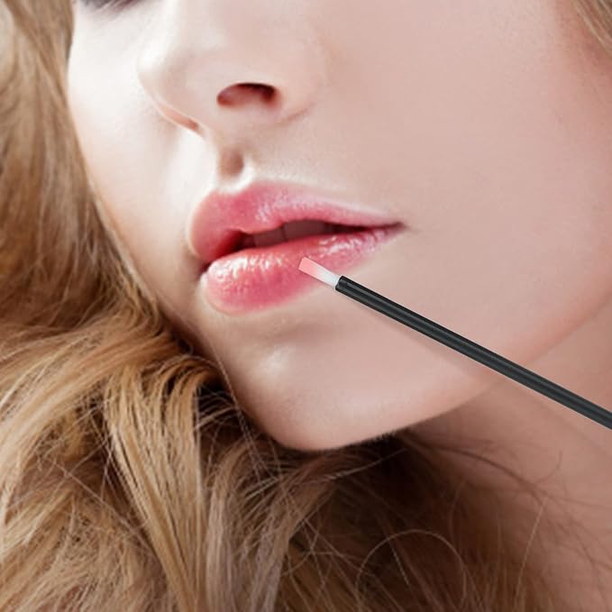G2PLUS 100Pcs Lip Brush, Nylon Lipstick Gloss Applicator, Disposable Nail - Image 3