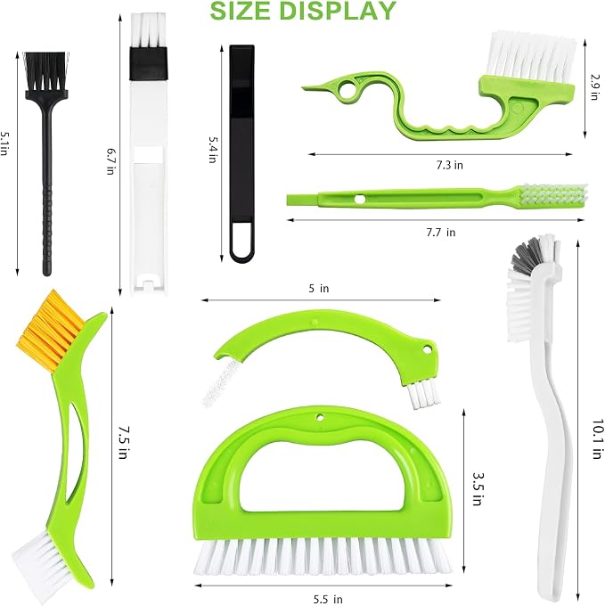 8 Pack Grout Cleaner Brush, Hand-held Groove Gap Cleaning Tools Tile Joint - Image 7