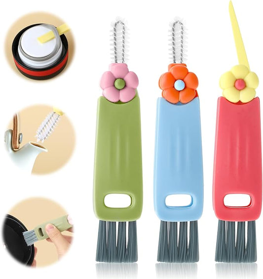 3Pcs 3 in 1 Cup Lid Cleaning Brush - Image 2
