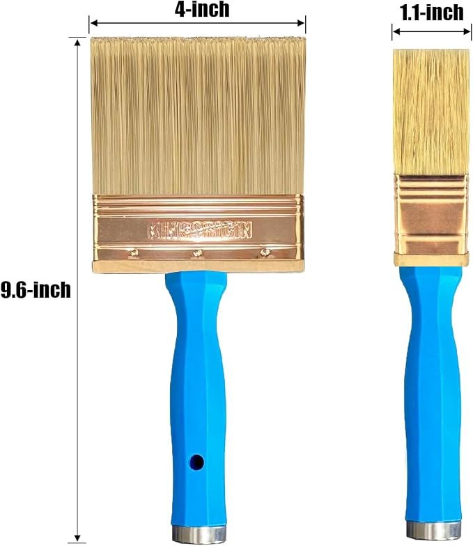 Deck Stain Brush, Thick Paint Brushes 4" - Image 3