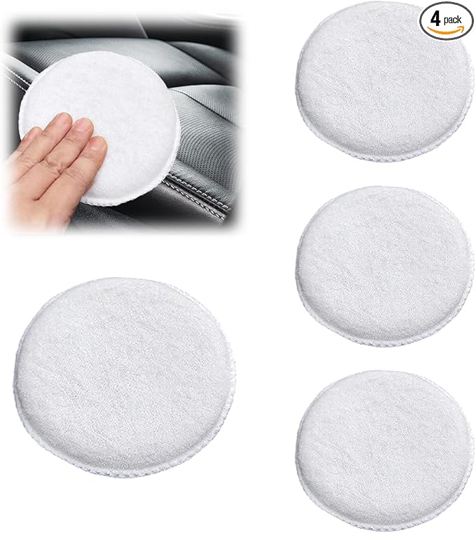 Car Microfiber Wax Applicator Pad, Soft Auto Buffing & Detail Cleaning Foam Pads by Unknown