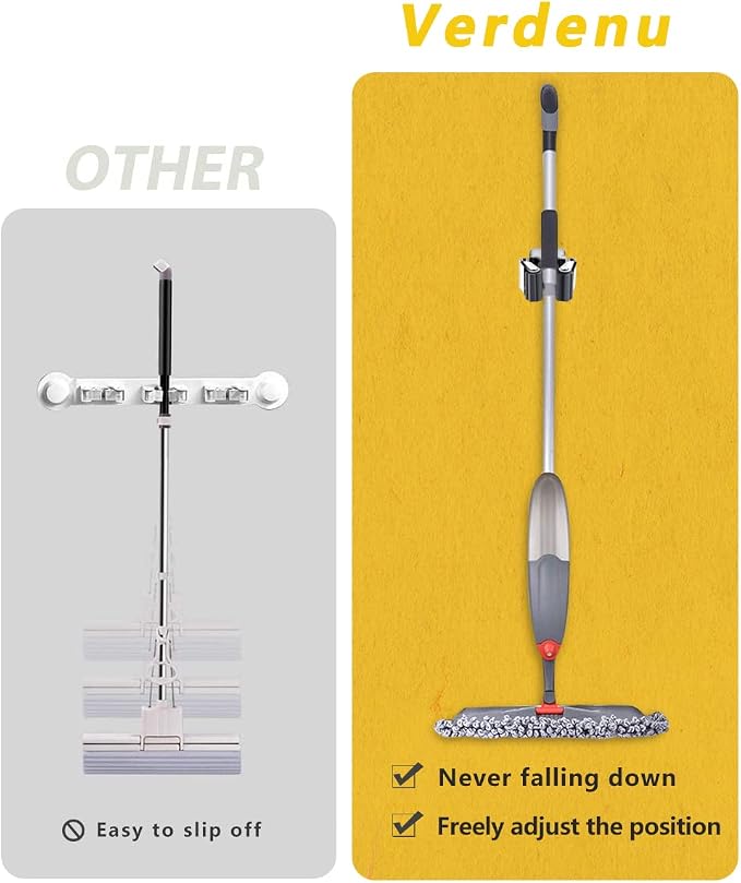Verdenu 15 Pack Broom Holder Wall Mount, Mop and Broom Holder Wall Mount - Image 4
