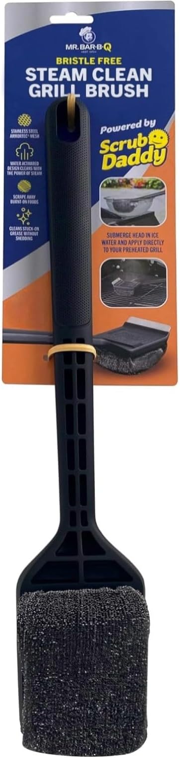 Mr. Bar-B-Q Steam Clean Grill Brush Powered by Scrub Daddy by MrBar-B-Q