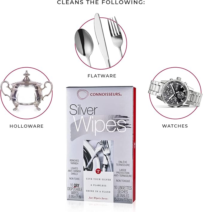 Connoisseurs Silver Cleaner Wipes - Image 5
