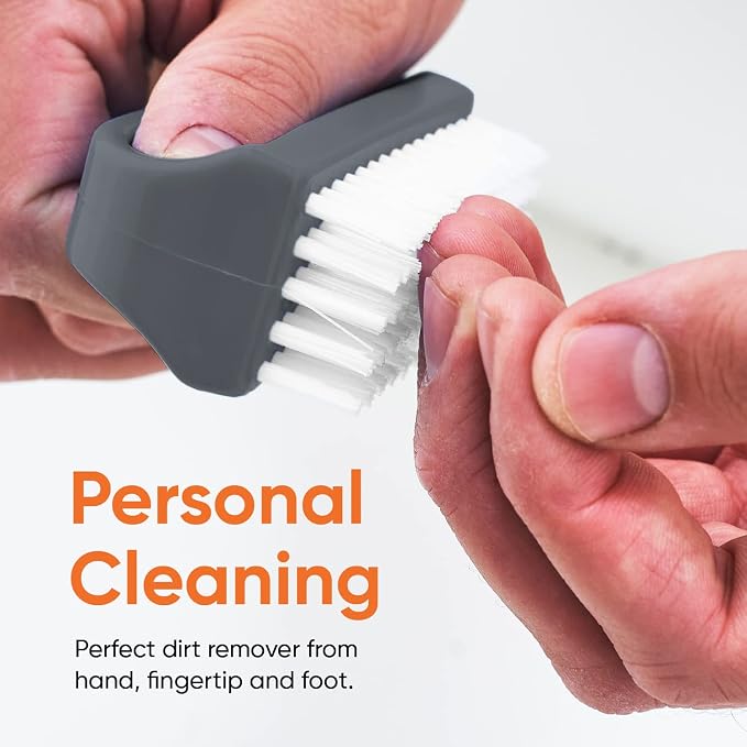 Superio Stiff Nail Brush for Cleaning Fingernails Small Scrub Brush - Image 5