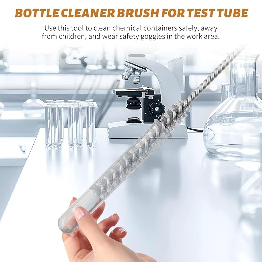 12-Pieces Brass Wire Brush Stainless Steel Wire Brush Set 12" Long Pipe - Image 6