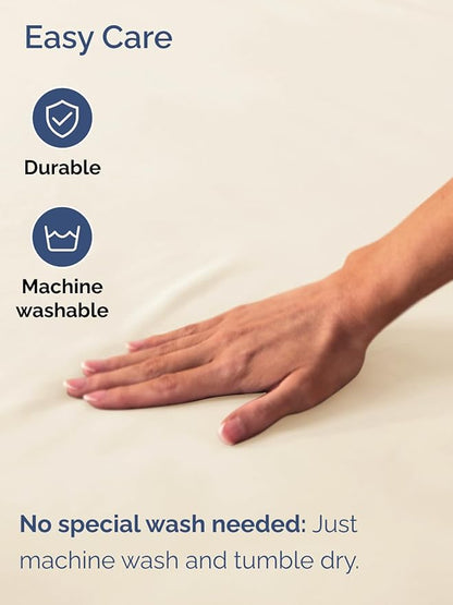 Extra Deep Queen Fitted Sheet - Hotel Luxury Single Fitted Sheet Only - Easily Fits 18 inch to 24 inch Mattress - Ultra Soft, Wrinkle & Fade Free w/Extra Deep Pockets - Breathable & Comfy - Off White