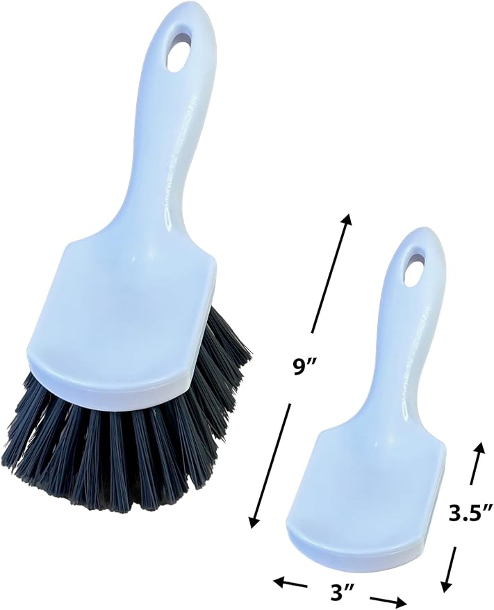 Short Handle Car Wheel and Tire Brush | Auto Detailing Car Wash Brush | Deep - Image 4