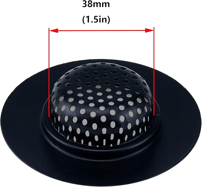Antrader Kitchen Sink Strainer, Stainless Steel Sink Drain Strainer, 2 Pack - Image 4
