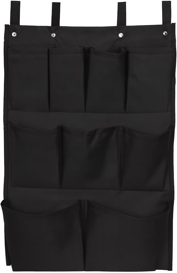 American Supply 9 Pockets Amenity Organizer Housekeeping Cart Bag Black by Unknown