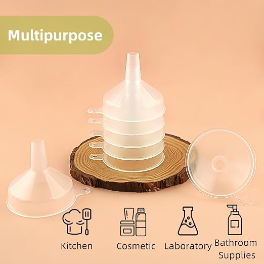 Small Funnels 4 Pack Food Grade Funnel Easily Transfer Liquids Granules Powders - Image 3