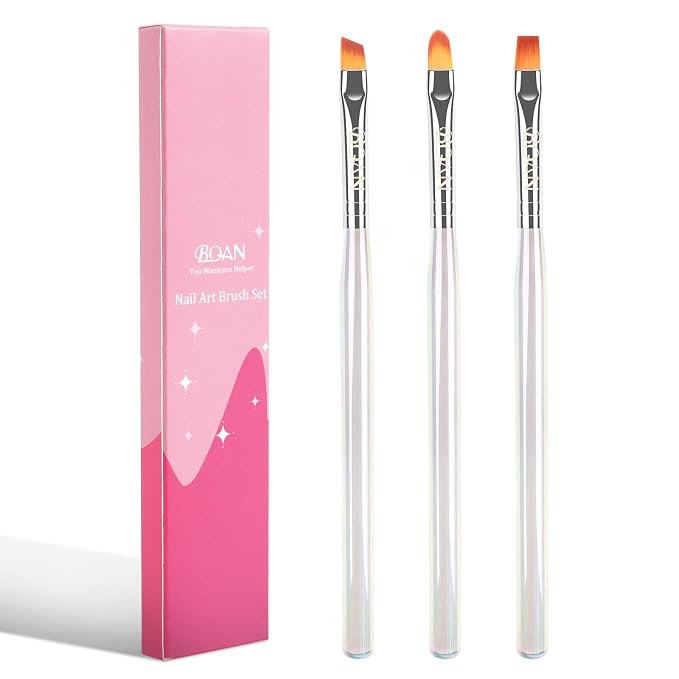 BQAN Nail Art Clean Up Brushes, Nail Art Tools by BQAN