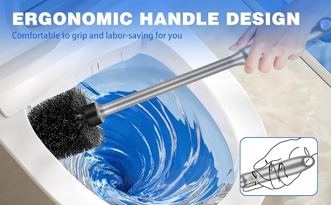 Toilet Brush and Holder 4 Pack - Image 3