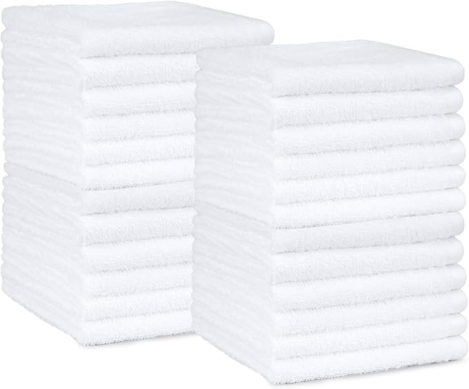 Amazon Basics Fast Drying Cotton Washcloths by AmazonBasics
