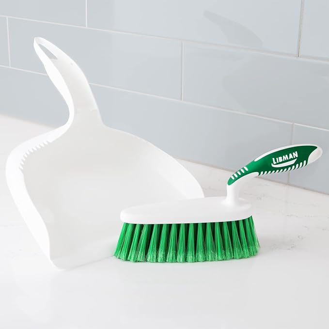 Libman Dust Pan and Brush Set | Portable Cleaning Brush | Mini Broom and - Image 2