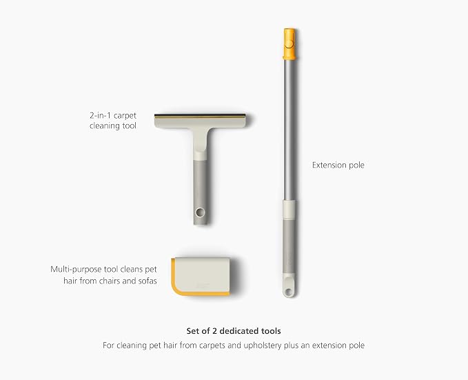 Joseph Joseph CleanTech 3pc Pet Hair Cleaning Tool Set, Manual Rake - Image 5