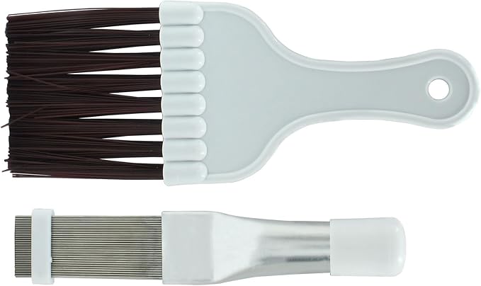 2 pcs Air Conditioner Fin Comb Cleaner Kit AC Coil Cleaning Brush Condenser Fin by Jiozermi
