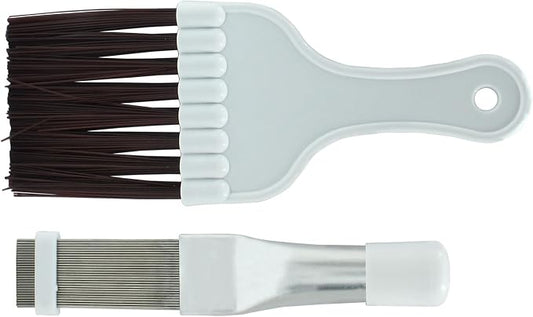 2 pcs Air Conditioner Fin Comb Cleaner Kit AC Coil Cleaning Brush Condenser Fin by Jiozermi