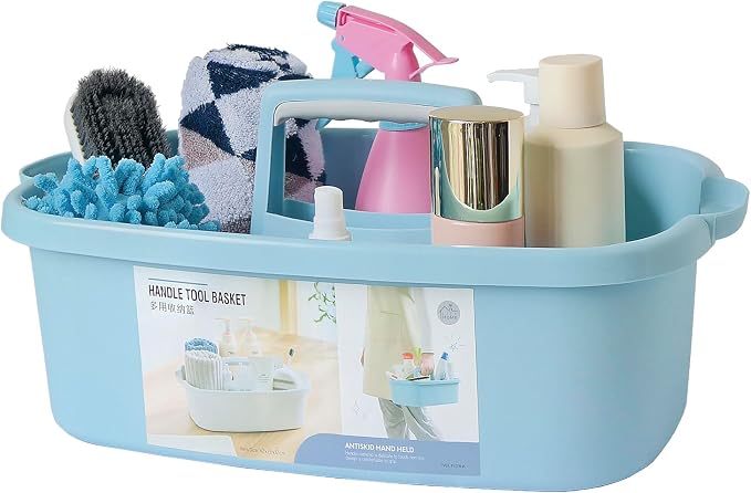 Cleaning Supplies Organizer, Large Cleaning Supply Caddy by ANNIYA