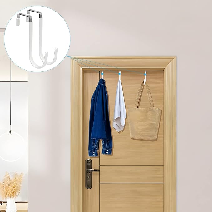 FYY Over the Door Hooks, 6 Pack Door Hangers Hooks - Image 6