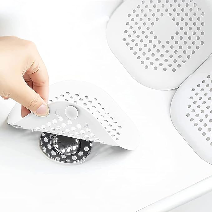 2 Pieces Shower Drain Hair Catcher Bathtub Stopper Home Drain Protectors Drain by Philbinden