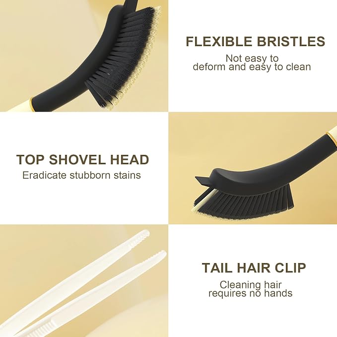 Crevice Cleaning Brush, Hard Bristle Grout Brush Gap Cleaner Tool - Image 5