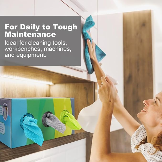 Microfiber Cleaning Cloth, 150 Pack Reusable Paper Towels Microfiber Towels - Image 5