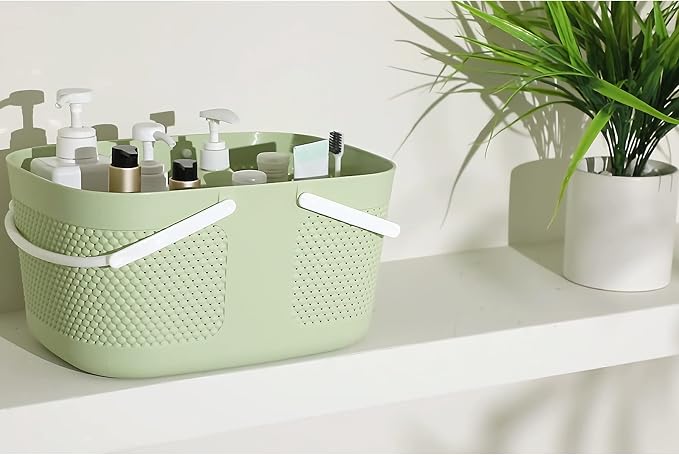 Shower Caddy Basket, Portable Large Capacity Thickened Plastic Organizer - Image 2