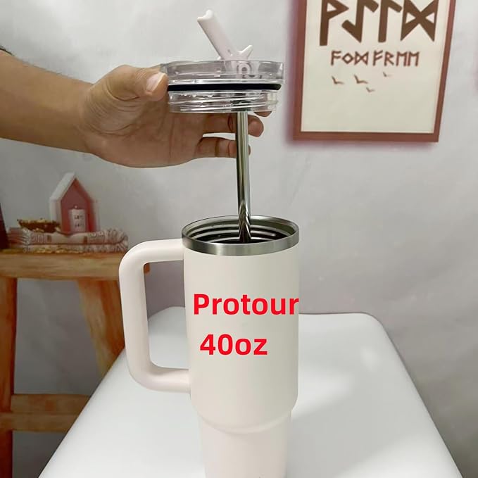 Metal Straw Replacement for Stanley Quencher ProTour Flip Tumbler 40oz - Image 2