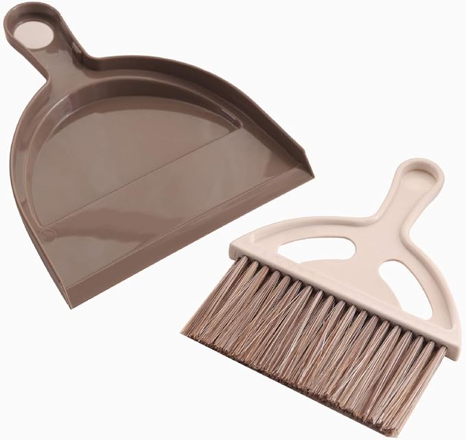 Mini Small Broom and Dustpan Set Small Dusting Brush - Image 4