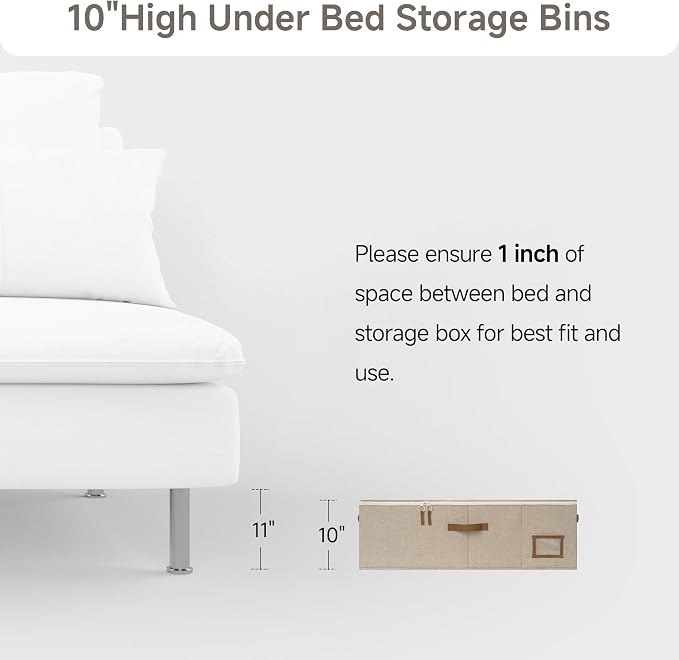 StorageWorks Under Bed Storage Bins, 90L Clothes Organizer - Image 8