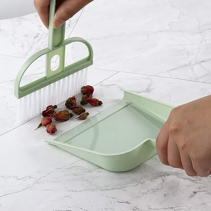 Broom and Dustpan Set, Lightweight Mini Household Small Dustpan and Brush Set - Image 3