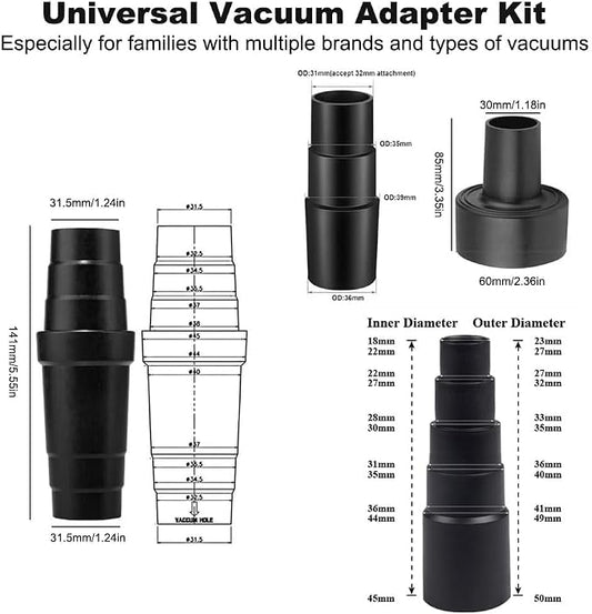 15 Pcs Household Cleaning Vacuum Cleaner Attachments Kit - Image 2