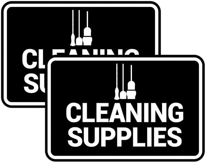 Signs ByLITA Classic Framed Cleaning Supplies Sign by SignsByLITA