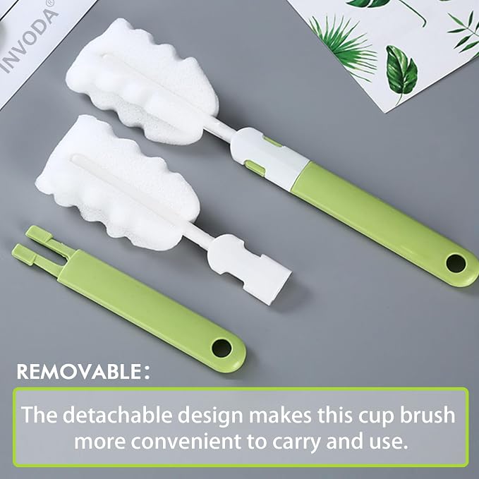 INVODA Cleaning Brush Set, Soft & Fluffy Texture, Comfortable Grip, Hanging - Image 8
