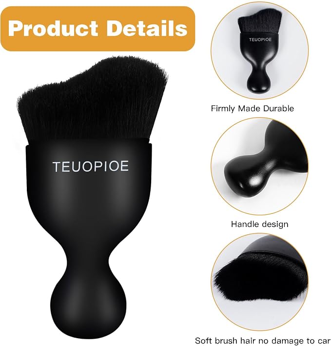 Car Interior Cleaning Brush, Car Duster Interior, Car Detailing Brush Dusting - Image 3