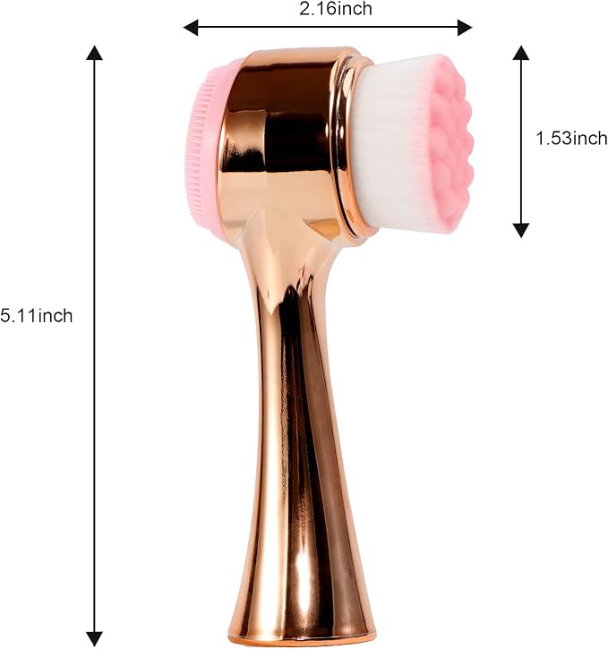 Face Brush 2 in 1, Facial Cleansing Exfoliating Brush - Image 6
